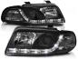 Preview: LED Tagfahrlicht Design Scheinwerfer für Audi A4 B5 99-00 schwarz